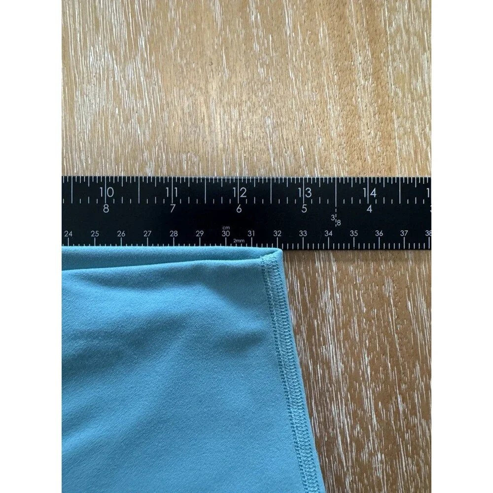 Lululemon Wunder Train High Rise Leggings Size 8 Teal Aqua Turquoise EUC 23.5”